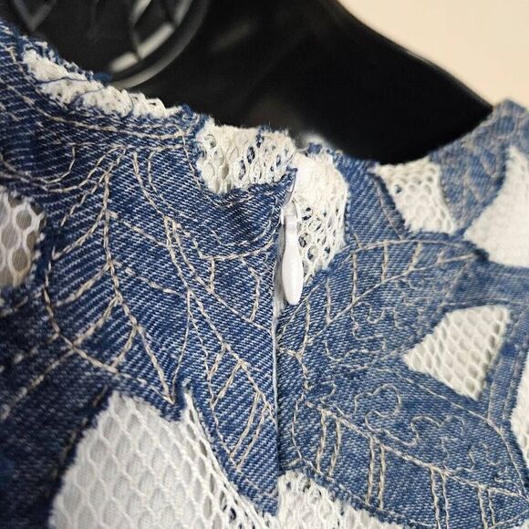 Maison Jules Chambray Leaves Dress - Picture 8 of 9